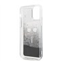 CG MOBILE Karl Lagerfeld Coque de Protection Rigide en TPU pour iPhone 11 Pro avec Lunettes de Soleil liquides, Noir à Paillette