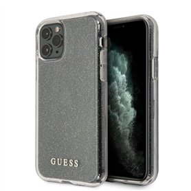 Guess Coque pailletée GUHCN65PCGLSI pour iPhone 11 Pro Max Argenté