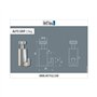 Arti Teq - Lot de 5 Crochets Classic autobloquant : 15 kg Max. - Argent