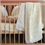 Couverture réversible esprit safari pour bébé Beige 75x100 cm