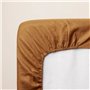 Drap housse - P'TIT DODO - 70 x 140 cm - Jersey - Caramel