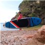 ADRN Paddle Gonflable 2 Personnes Sup Two 12' 32'' 6'' (366x81x15cm) Pack Complet Stand up Paddle avec Dérive Centrale, Pompe, 2