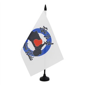 AZ FLAG - Drapeau De Table Scooter Life Is A Beautiful Ride 21x14 cm - Petit Drapeau La Vie Est Une Belle Balade De Bureau 100%