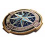Patch Patche Rose Des Vents Boussole Écusson Brodé Thermocollant Voyage