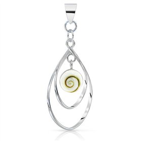 PLANETYS - Pendentif Pampille Oeil de Sainte Lucie Argent 925/1000