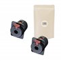 Adaptout X2 Embase Connecteur Femelle Prise Gros Jack 6.35mm Stereo 100% Metal avec Verrouillage a Souder pour Enceinte Ampli Ca