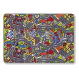 PARENCE.- Tapis de Jeu Enfant 100x150cm - Tapis d'Éveil Bébé Modèles Aléatoires Ville Interactive ou Circuit de Voiture - Modèle