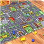 PARENCE.- Tapis de Jeu Enfant 100x150cm - Tapis d'Éveil Bébé Modèles Aléatoires Ville Interactive ou Circuit de Voiture - Modèle