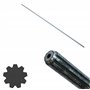 Pièce détachée d'origine Constructeur: Axe/Tige de Transmission 9 Dents de Chaque coté