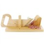 Trancheuse Guillotine à Saucisson en Bois avec Lame en Inox et Goupille de Sécurité - Charcuterie