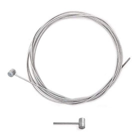 CABLE SOUPLE ACIER 2.5MM x 2.5M TETE MARTEAU Ø9x10MM MOTOCULTEUR TRACTEUR TONDEUSE MOTOCULTURE ACCELERATEUR FREIN TRACTION EMBRA