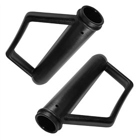 cyclingcolors Poignée diable brouette chariot diamètre 25mm avec arceau 165mm (paire) noir