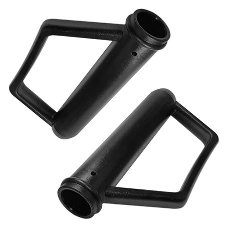 cyclingcolors Poignée diable brouette chariot diamètre 25mm avec arceau 165mm (paire) noir
