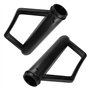 cyclingcolors Poignée diable brouette chariot diamètre 25mm avec arceau 165mm (paire) noir
