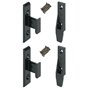 cyclingcolors 2x ferrure d'assemblage KEKU EH S (2x plaque + 2x cadre + 8 vis) connecteur charnière clip meuble tiroir placard c