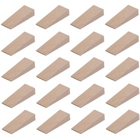 cyclingcolors 10x cale en bois universelle 6mm + 10x cale en bois universelle 12mm (55mm x20mm) meuble porte calage ajustement t