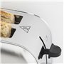 H.Koenig TOS14 Grille Pain Toaster 4 Tranches Fentes larges Inox vintage, 6 Niveaux de brunissage, Décongélation, Rapide et unif