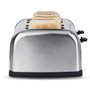 H.Koenig TOS14 Grille Pain Toaster 4 Tranches Fentes larges Inox vintage, 6 Niveaux de brunissage, Décongélation, Rapide et unif