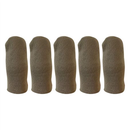 Exceart Préservatif 5Pcs de en Fibre d'argent de Doigts (Gris) Latex Jetable