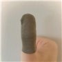 Exceart Préservatif 5Pcs de en Fibre d'argent de Doigts (Gris) Latex Jetable