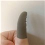 Exceart Préservatif 5Pcs de en Fibre d'argent de Doigts (Gris) Latex Jetable
