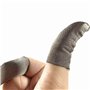 Exceart Préservatif 5Pcs de en Fibre d'argent de Doigts (Gris) Latex Jetable