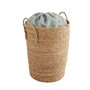 Box and beyond - Panier à linge - 40 x 40 x 50 cm - Jonc de Mer Tressé Bleu - Panier Rangement - Pratique et Décoratif