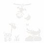 LOOLIPO - POCHOIRS - DANS LA SAVANE - 6 pochoirs - 14 x 14 cm - Pochoirs, tampons & encreurs - Pochoirs - Loisir créatif - Activ