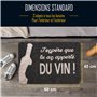 Zinello Design - Paillasson Personnalisé – Tapis d’Entrée Gris Noir 40x60 cm Intérieur Extérieur avec Message Personnalisé – Ant