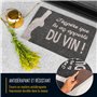Zinello Design - Paillasson Personnalisé – Tapis d’Entrée Gris Noir 40x60 cm Intérieur Extérieur avec Message Personnalisé – Ant