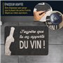 Zinello Design - Paillasson Personnalisé – Tapis d’Entrée Gris Noir 40x60 cm Intérieur Extérieur avec Message Personnalisé – Ant
