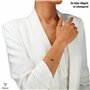 TILOVE - Bracelet en Pierre Naturelle Labradorite Lithothérapie pour Femme avec Trèfle Porte Bonheur en Acier Inoxydable. Conçu 