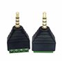 4X Bornier mini jack 3,5 mm Male TRRS stereo domino micro start stop 4 pins sans soudure