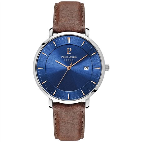 Pierre Lannier Homme Analogique Quartz Montre avec Bracelet en Cuir 208H164