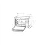 Minifour électrique -Chaleur tournante- CONTINENTAL EDISON - CEMF80B - Noir - L68 x H42,8 x P 48 cm
