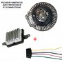 Pulseur d'Air AVEC Résistance de Chauffage Ventilation Climatisation ET Connectique compatible avec DS5 3008 5008-6441CQ P770800
