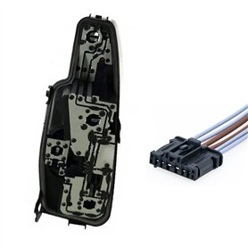 Platine Porte Ampoule de Feu Arrière Gauche Côté Conducteur AVEC Connectique Faisceau compatible pour 308 SW BREAK PHASE 1-6350.