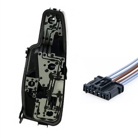 Platine Porte Ampoule de Feu Arrière Gauche Côté Conducteur AVEC Connectique Faisceau compatible pour 308 SW BREAK PHASE 1-6350.