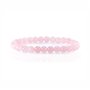 Bracelet en Quartz Rose Pierre Naturelle Perles de taille 6mm Pierres fines et Précieuses Bracelet Femme Bijoux Minéraux Cadeau