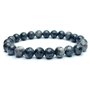 Felicidade Bracelet Labradorite Foncée – Pierre Naturelle – Protection & Transformation – Lithothérapie – Bijou Unisexe Élégant