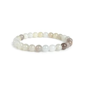 Vera Mentis Bracelet en Pierre de Lune Pierre Naturelle Perles de taille 8mm - Bijou Unisexe Élégant - Marque Cadeau Femme et Ho