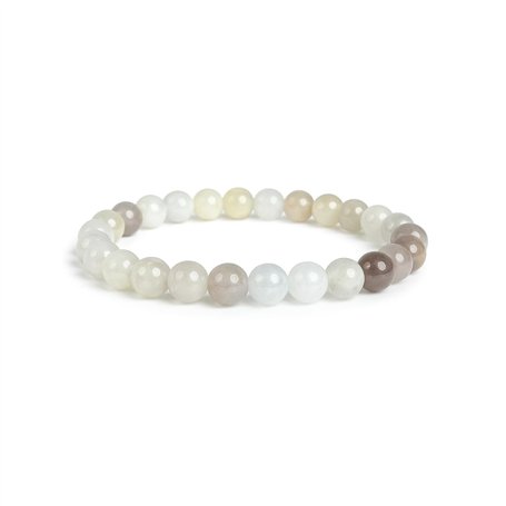 Vera Mentis Bracelet en Pierre de Lune Pierre Naturelle Perles de taille 8mm - Bijou Unisexe Élégant - Marque Cadeau Femme et Ho