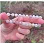 Vera Mentis Bracelet en Pierre de Lune Pierre Naturelle Perles de taille 8mm - Bijou Unisexe Élégant - Marque Cadeau Femme et Ho