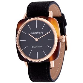 BRISTON Mixte Analogique-Numérique Quartz Montre avec Bracelet en Cuir