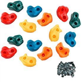 Kangui 15 Pierres à Grimper d'escalade pour Structures de Jeux - Fixations inclues