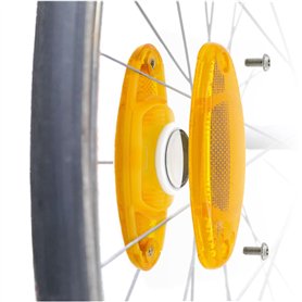 OVERADE Innovation Française - AIRFLEC x2 - Support pour Tracker GPS AIRTAG - Catadioptres de Roues - Alarme Antivol Vélo