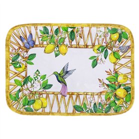 Les Jardins de la Comtesse - Grand Plateau en Mélamine Pure - Citrons Jaunes - Grand Plateau de Présentation du Service de Table