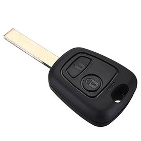 Clé Plip compatible avec Aygo 107 207 307 407 607 C1 C2 C3 C4 C5 C6 Lame avec Rainure Boitier 2 Boutons Coque de Télécommande @P