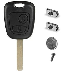 Clé Plip Compatible avec 107 207 307 407 106 206 306 406 Aygo Kit + 2 Switch Boitier de Télécommande @Pro-Plip