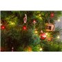 Guirlande Lumineuse Intérieure et Extérieure 120 LED Rouge et Blanc Chaud Longueur de 9m50 Indice IP44 Terrasse Jardin Déco Sapi